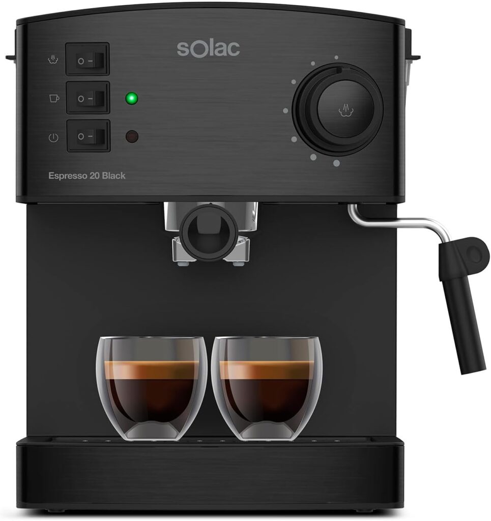 Solac - Cafetera Espresso Manual 850W maquinacafeteraespresso.com